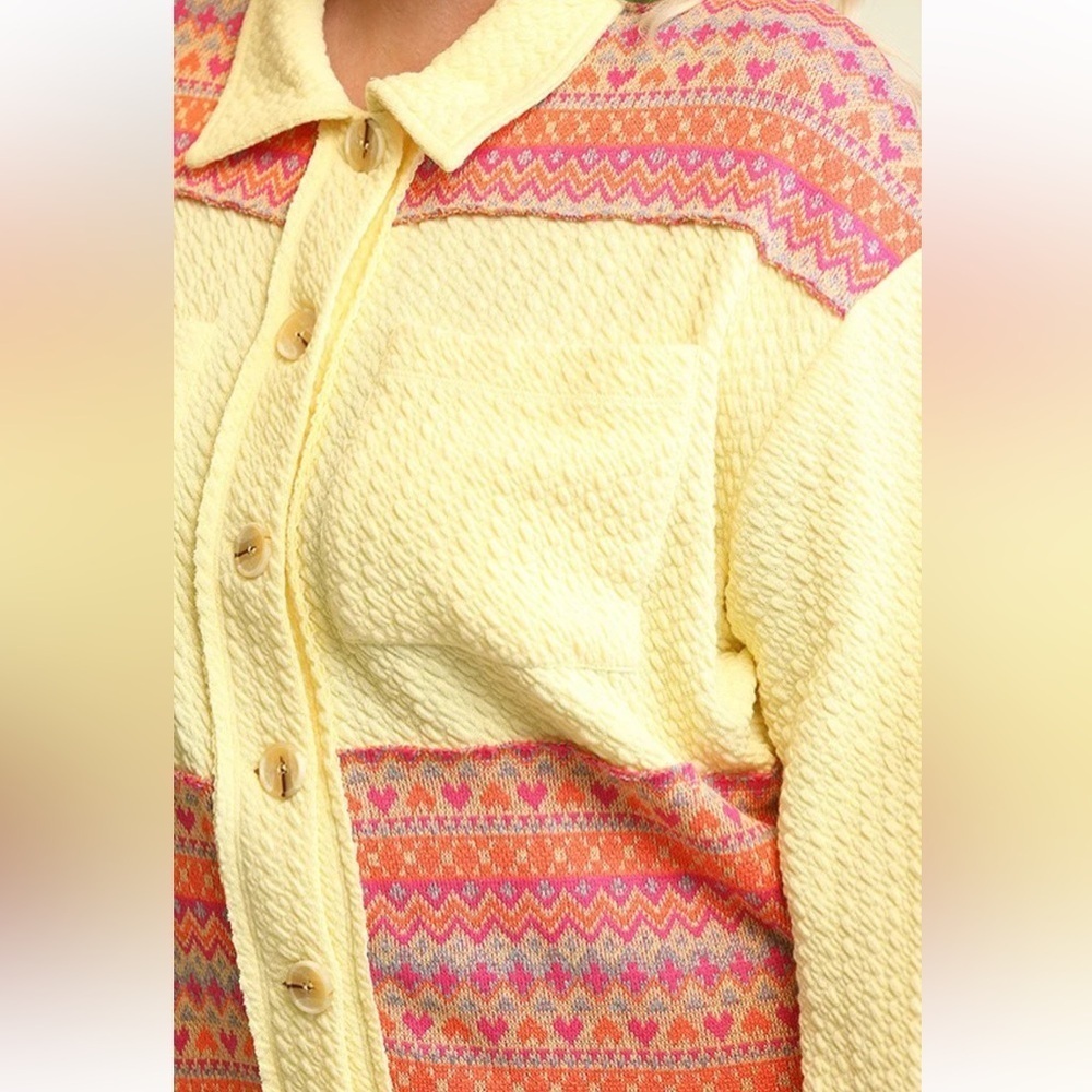 LIGHTWEIGHT SQUISHY SOFT WAFFLE SWEATER SHACKET SIZE XL NWT PLUS SIZE - Picture 7 of 13